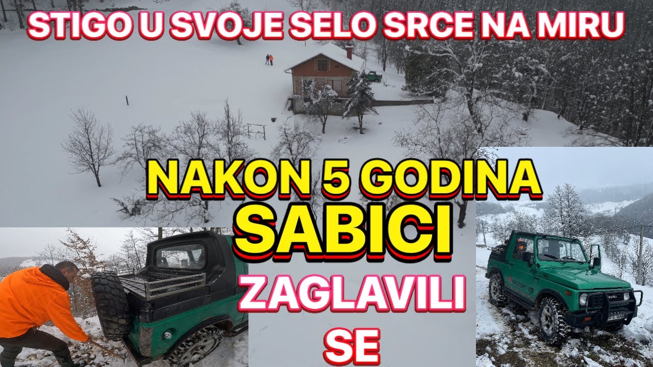 IDEMO DO MOJE VIKENDICE KROZ SNJEG (BOSNA FEB 27-14 MART 2023)