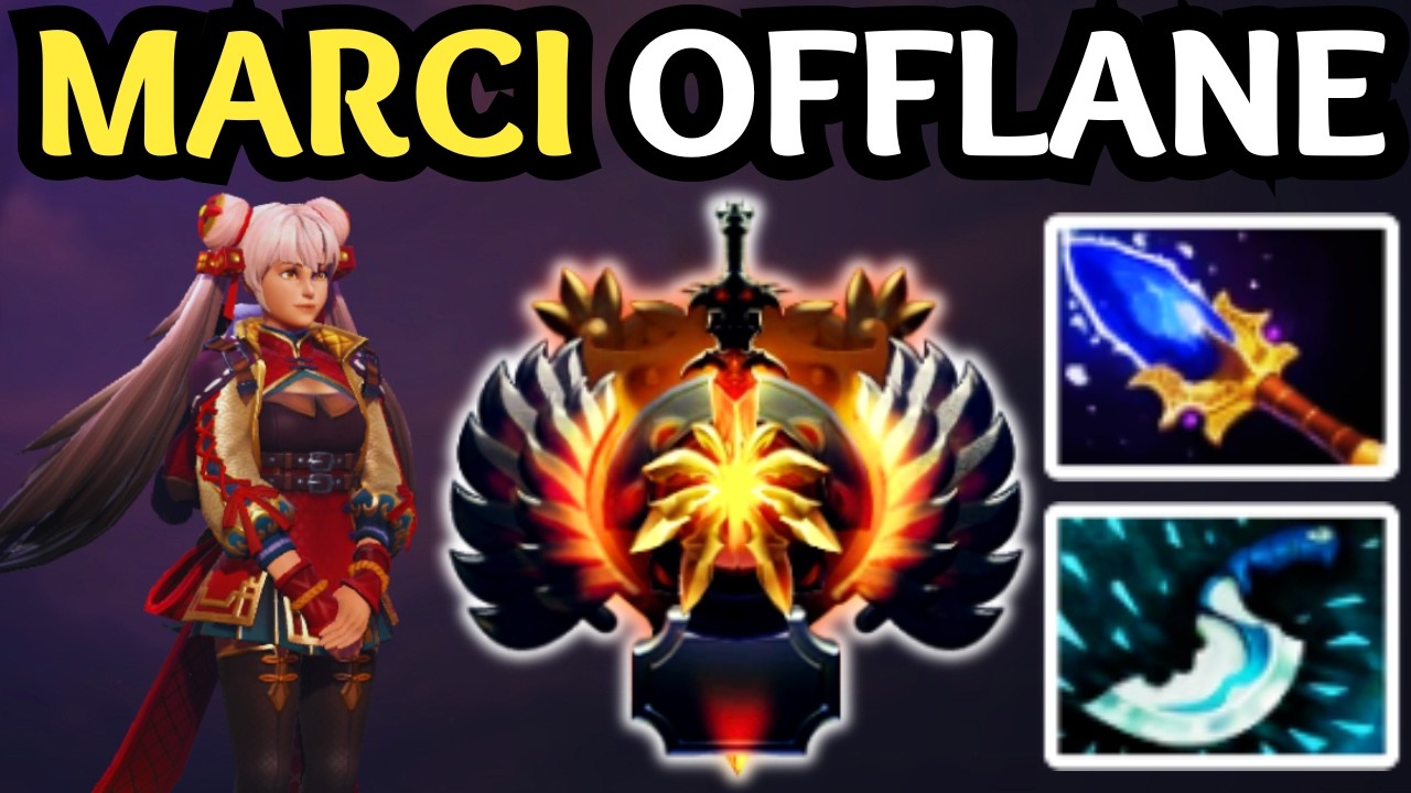 🔥 PRO MARCI OFFLANE BUILD — MAX DAMAGE & MOBILITY 🔥 DOTA 2