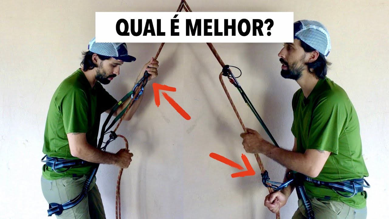 Backup do rapel em cima ou embaixo do freio?