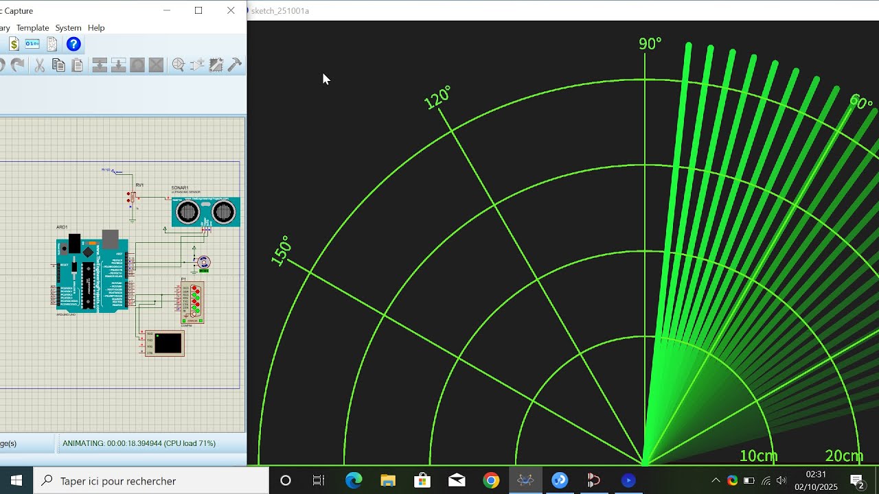 How to Build a Real-Time DIY Radar with Arduino, Proteus & Processing!