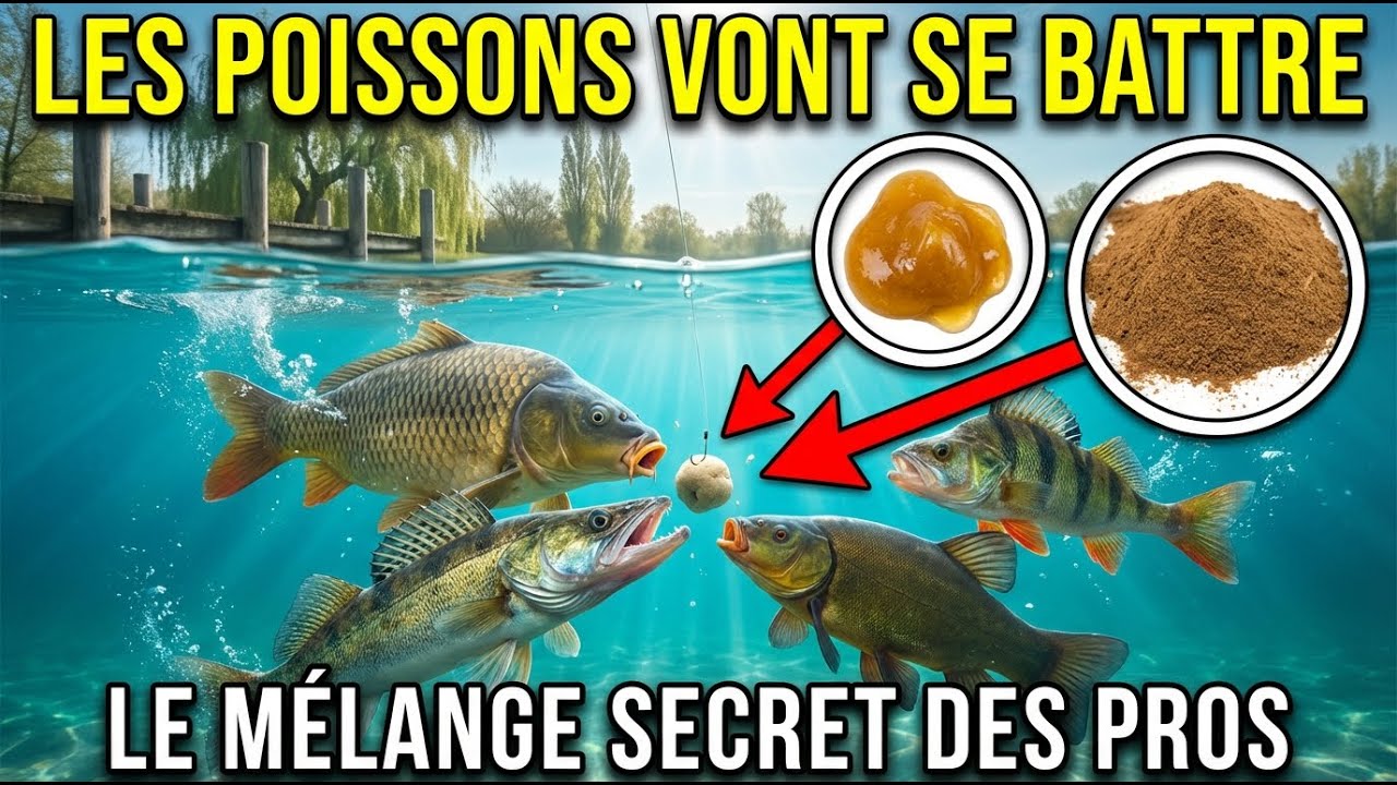 Mélangez ces deux ingrédients et les poissons se battront pour votre appât !
