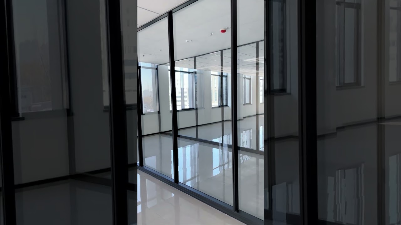 The site after MS glass partition wall installation.