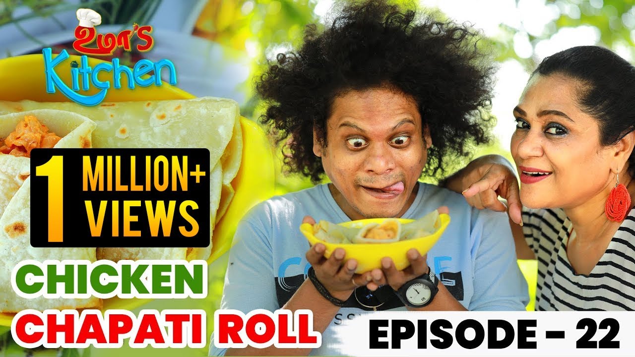 Uma's Kitchen: Chicken Chapati Roll Recipe | இந்த முறை சமைக்கப்போவது Pugazh | EP- 22 | Uma Riyaz