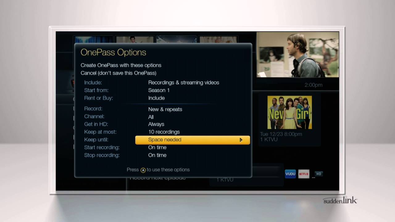 Suddenlink Tips: TiVo OnePass