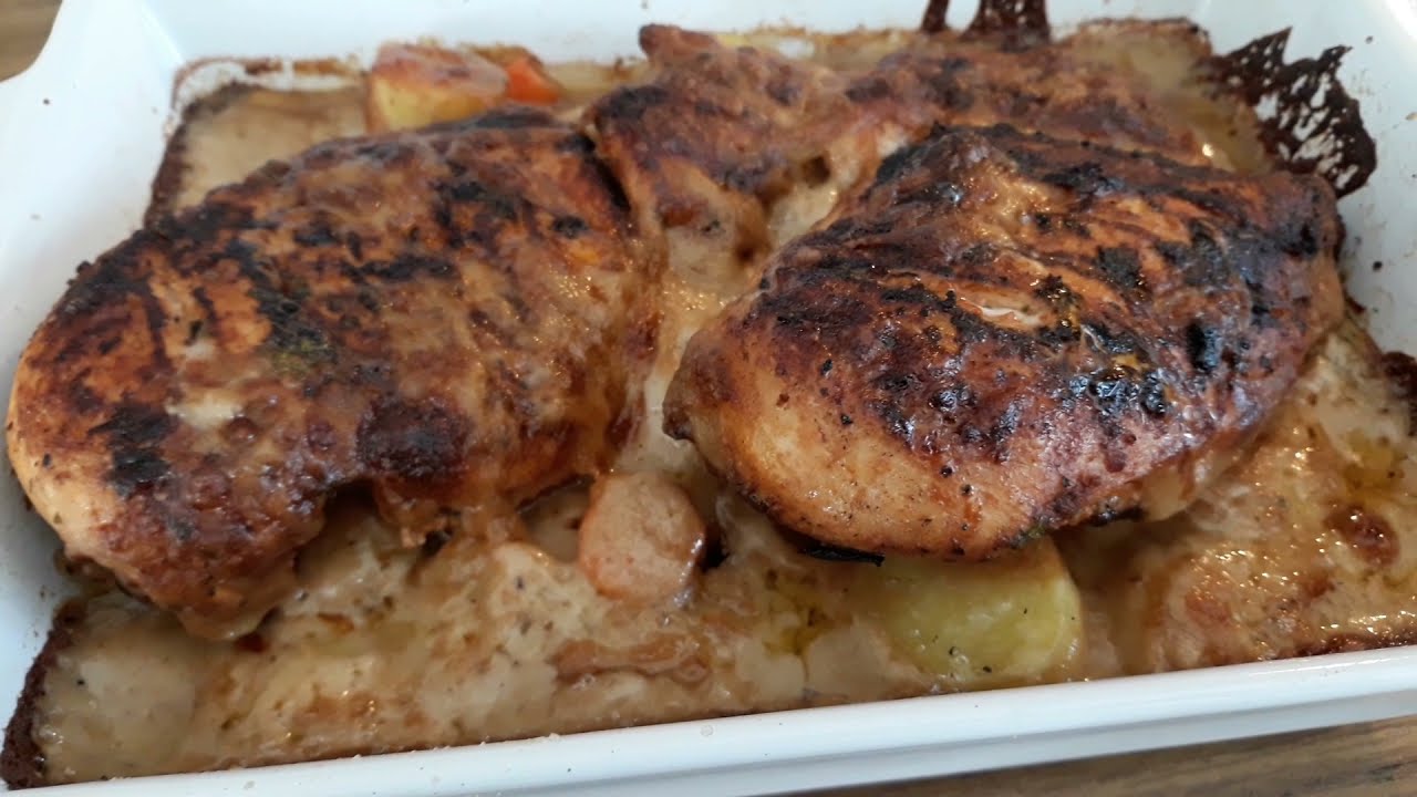 Bake Chicken and Potato Recipe | Creamy Tasty and delicious ! @Swedkamayokitchen