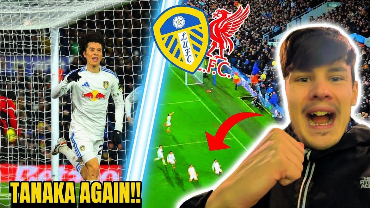 PANDEMONIUM AT ELLAND ROAD AS TANAKA RESCUES STOPPAGE TIME POINT | Leeds vs Liverpool
