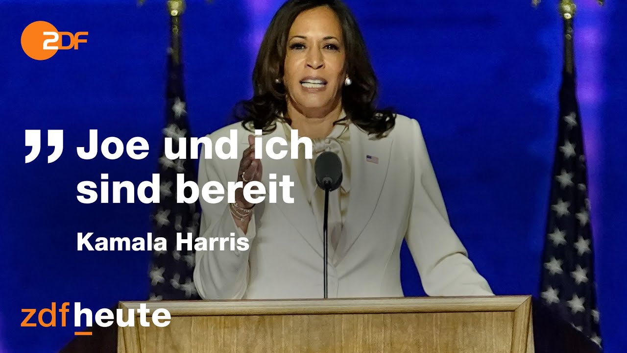 Sieger-Rede der zukünftigen US-Vizepräsidentin Kamala Harris