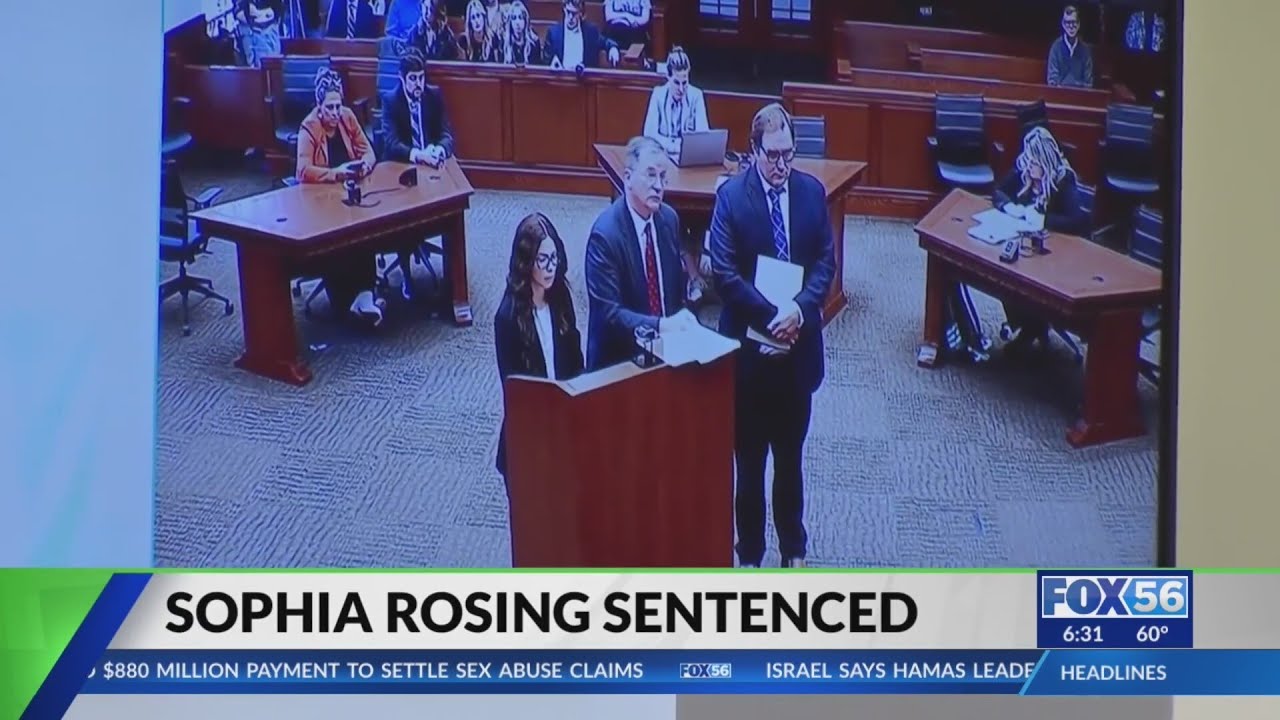 Former UK student Sophia Rosing sentenced to 1 year in prison