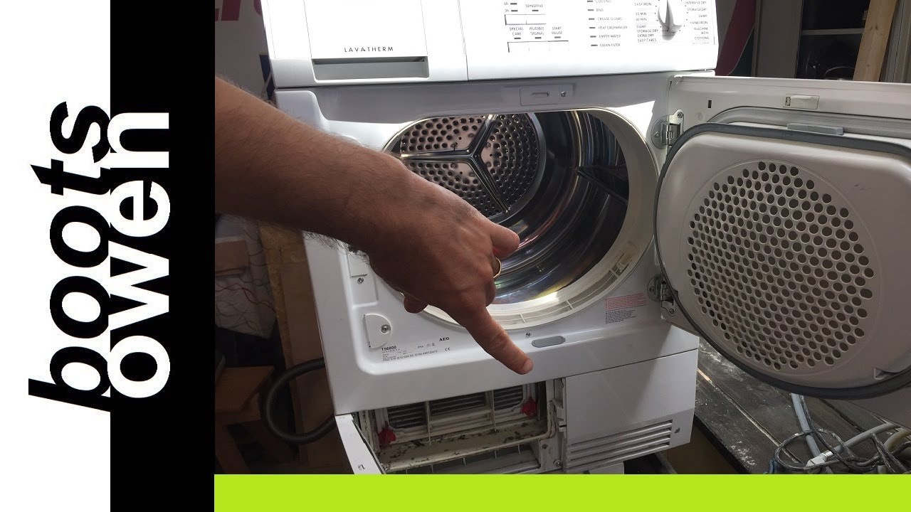 How to clean an AEG Tumble Dryer Condenser? Takes forever to dry? Basic tumble dryer maintenance