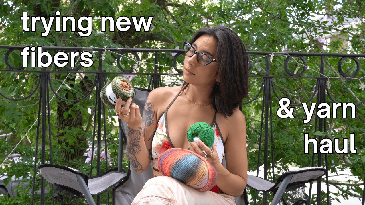 testing new fibers & crochet yarn haul (what i've ordered)