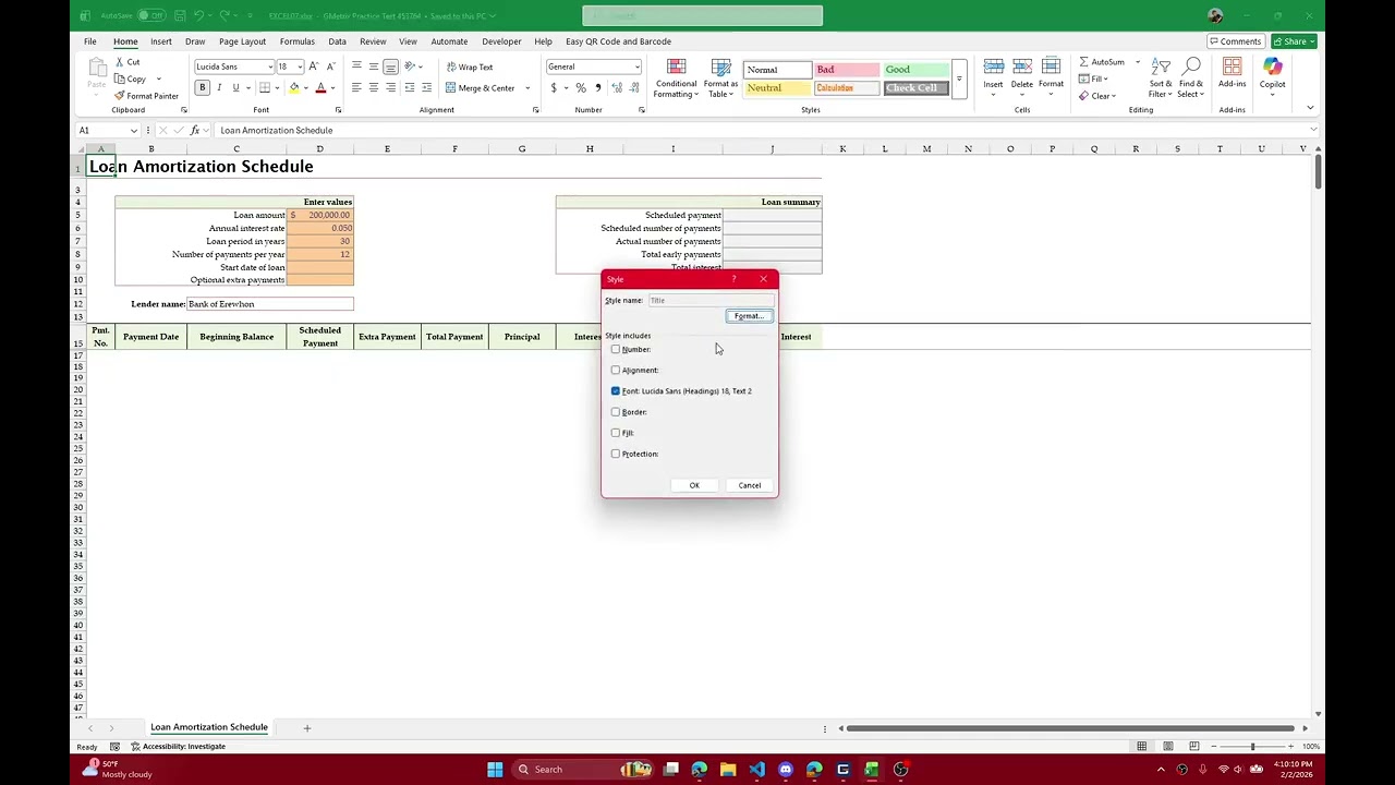 Как изменить стиль в Microsoft Excel