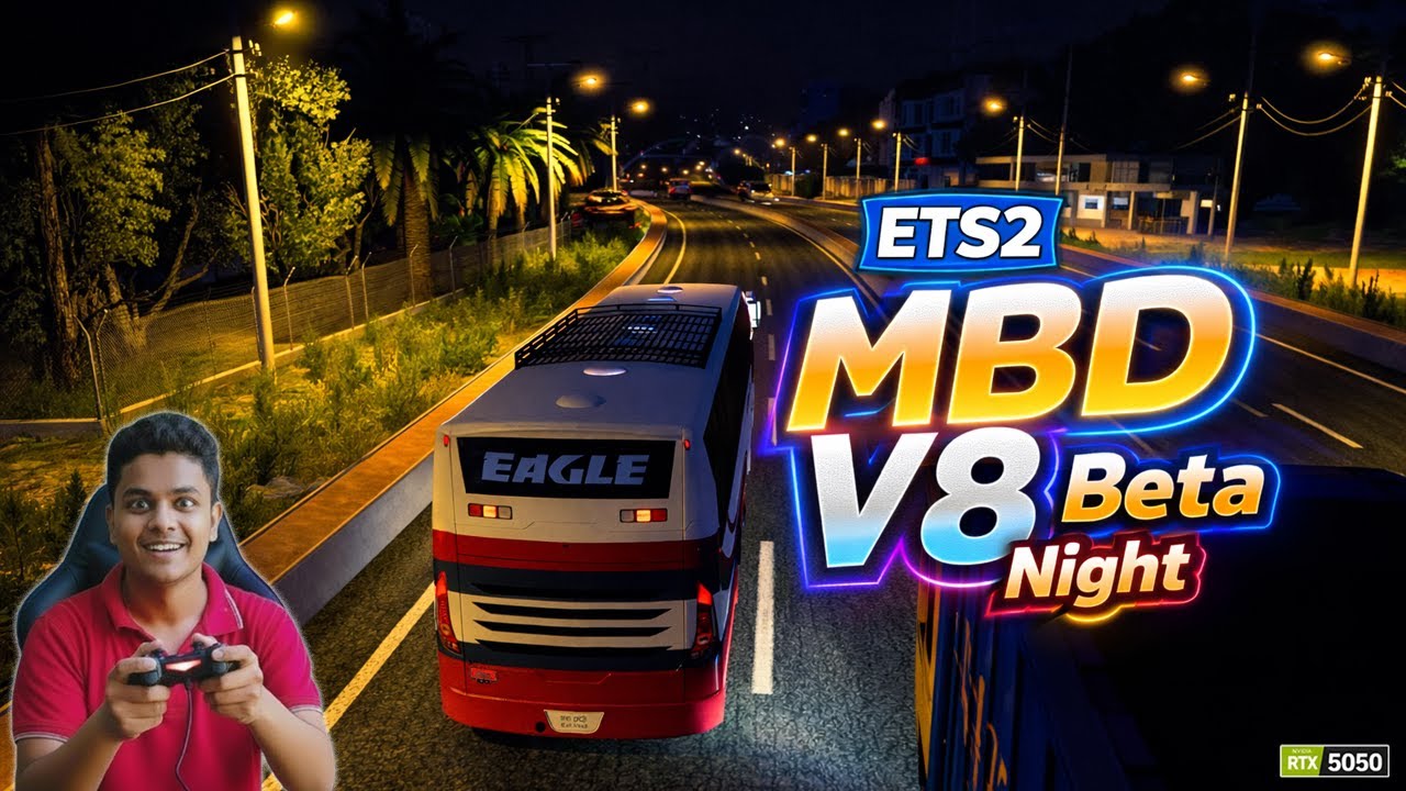 ETS2 MBD V8 Beta | Heavy Traffic Bangladesh Drive | Euro Truck Simulator 2 (No Commentary)