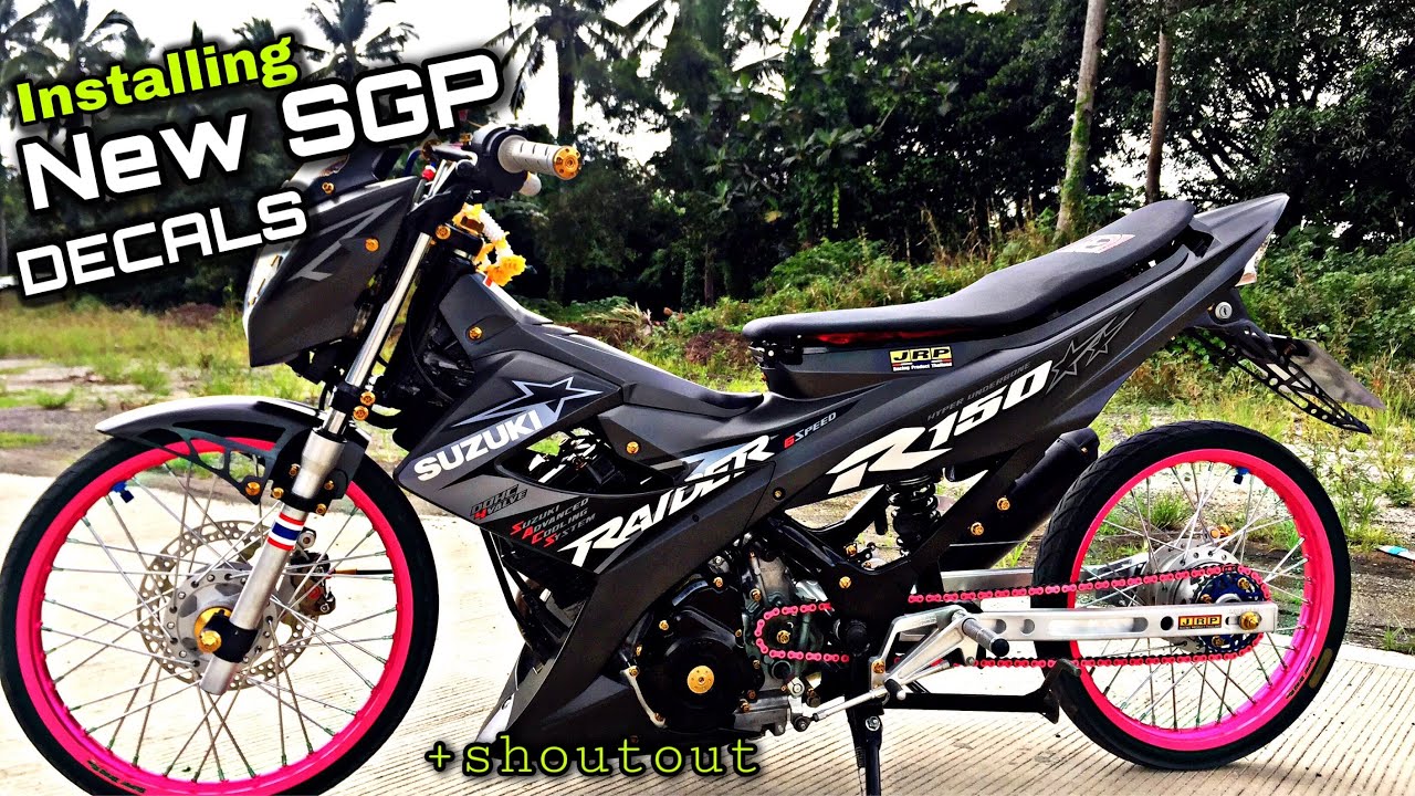 Installing New SGP decals | Raider r150 | suzuki raider | Andreu Cabagyo