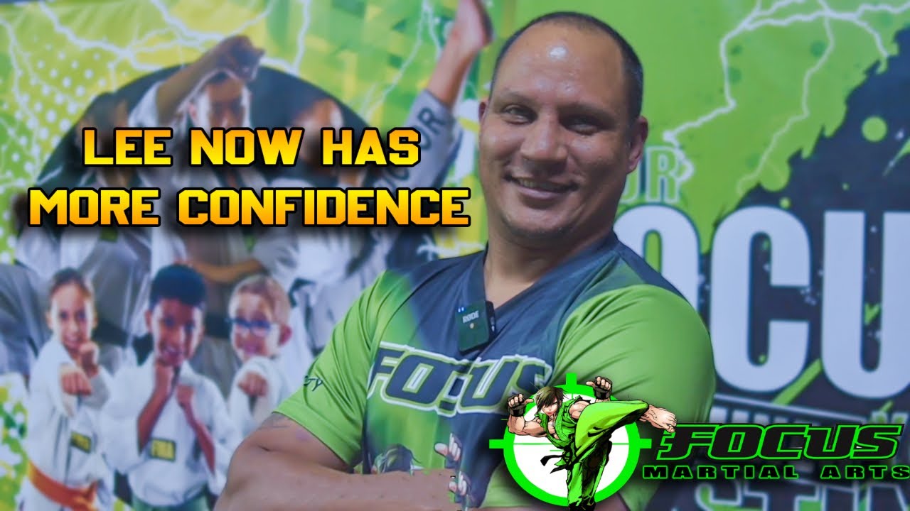 Lee now has more confidence since training at Focus Martial Arts Brisbane