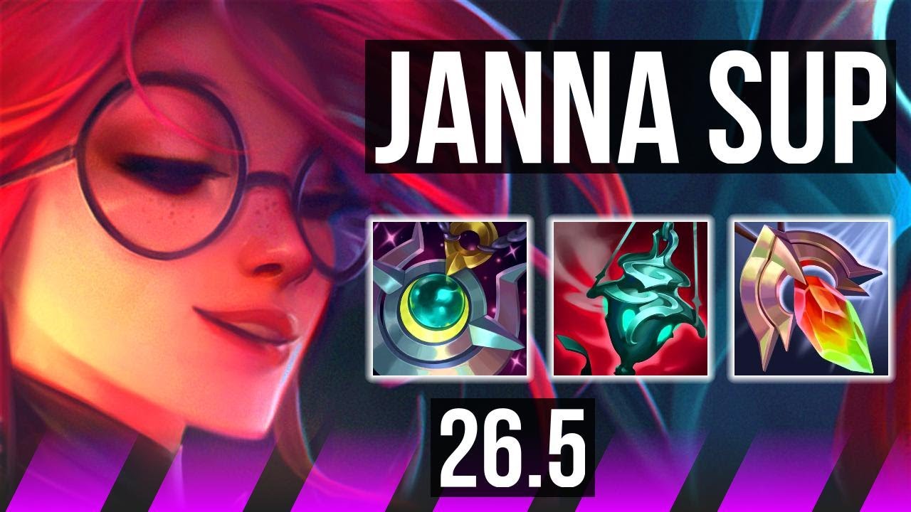JANNA & Twitch vs NAMI & Miss Fortune (SUP) | Good KDA: 1/1/32 | EUW Master | 26.5