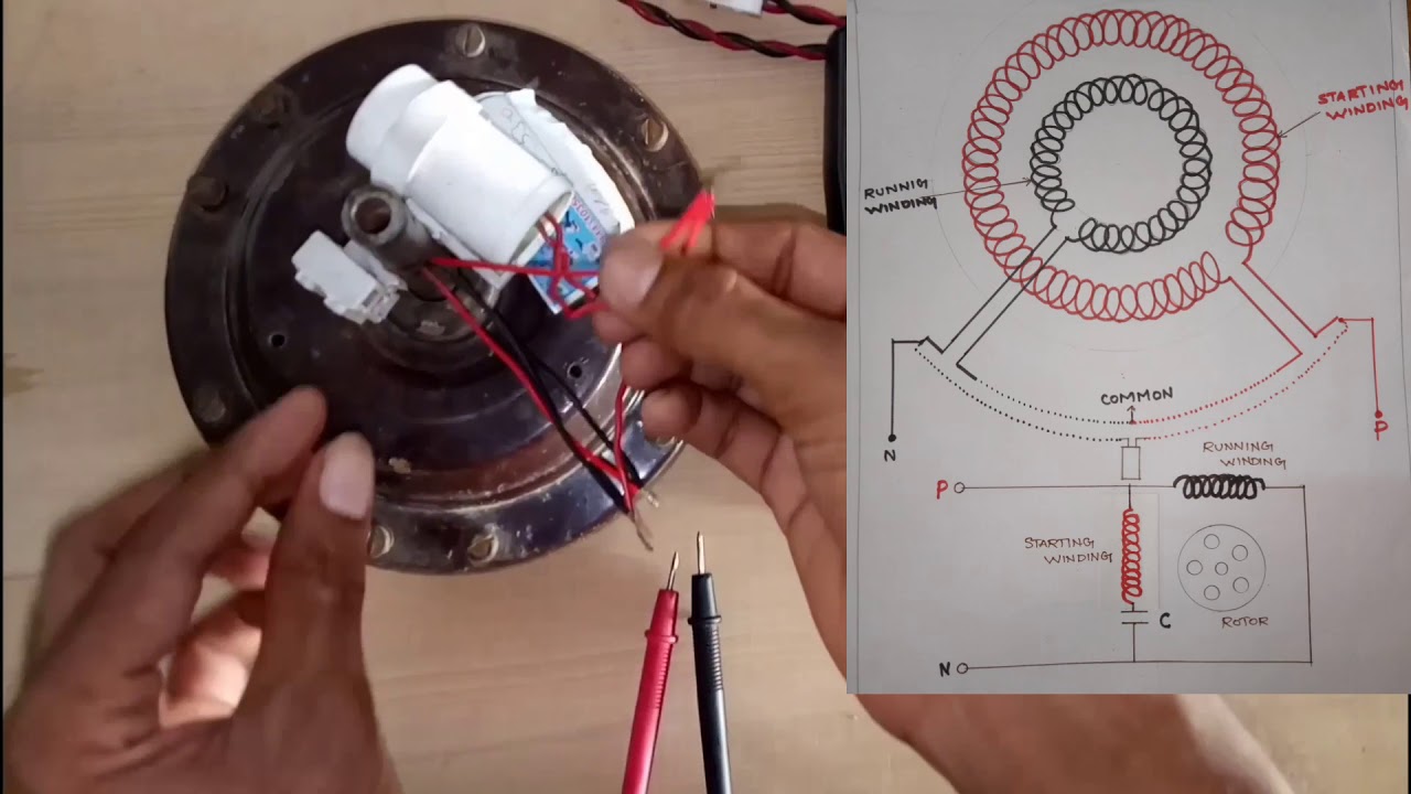 ceiling fan capacitor connection in tamil