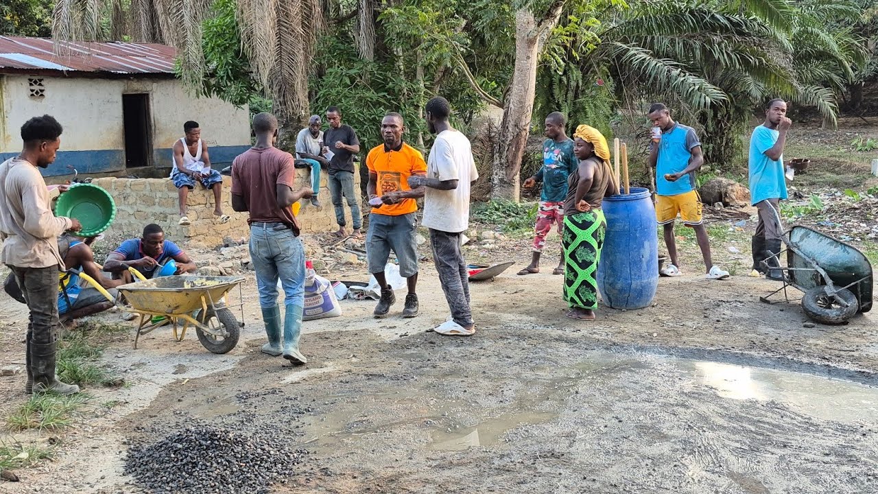 The walls are going up, Day 18(Part 2) #Gbarnga, Bong County, Liberia🇱🇷