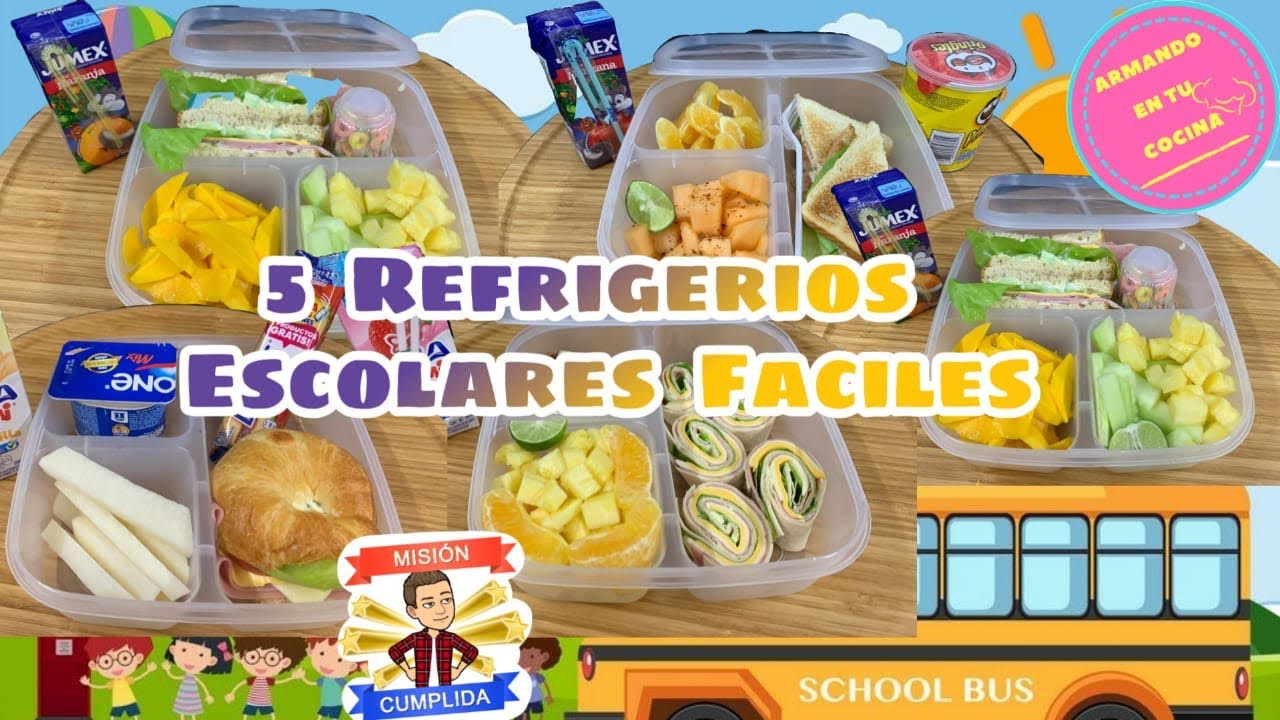 5 Refrigerios Escolares Faciles / Back-To-School Lunch