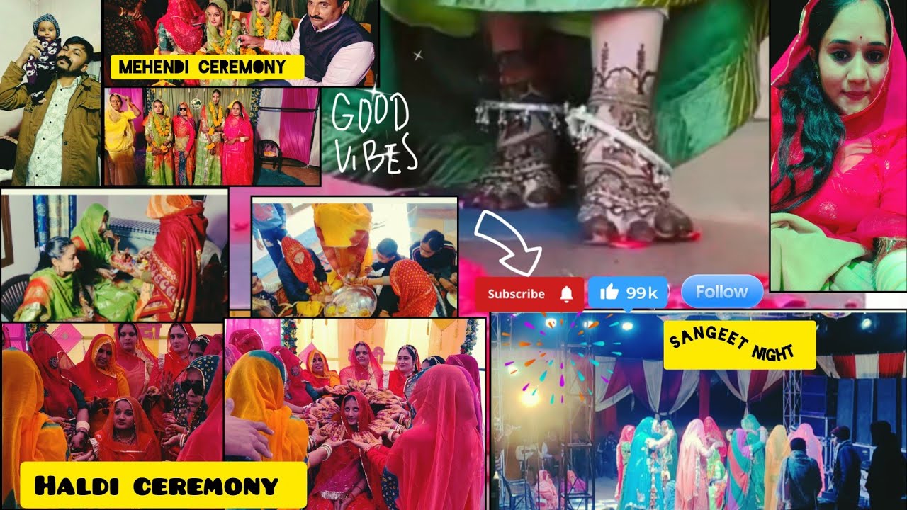 मेरे husband ने मुझे anniversary wish nhi ki😔 // haldi//Mehandi or sangeet night एक ही दिन