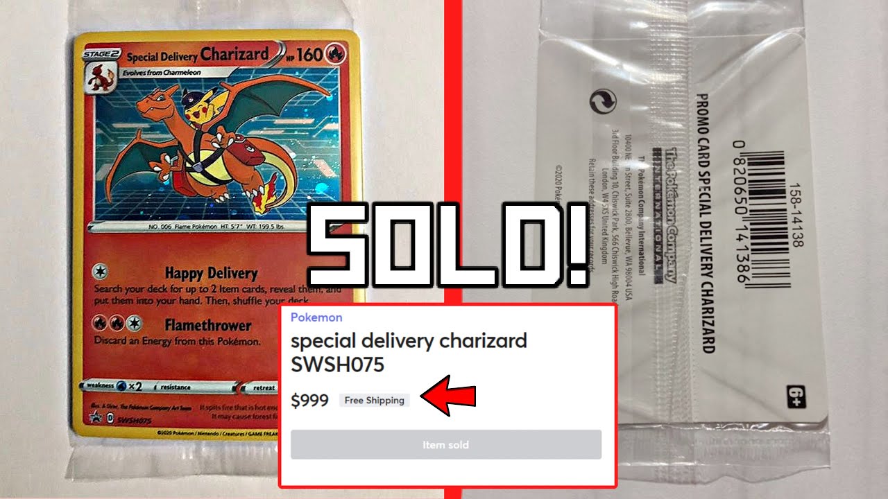 A Special Delivery Charizard just SOLD on Accident!