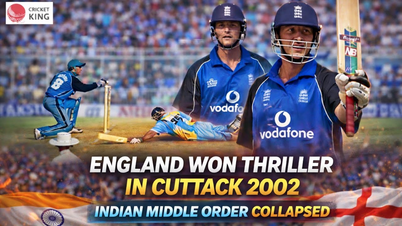 England won Thriller at Cuttack After Indian Middle Order Collapsed in Cuttack 2001