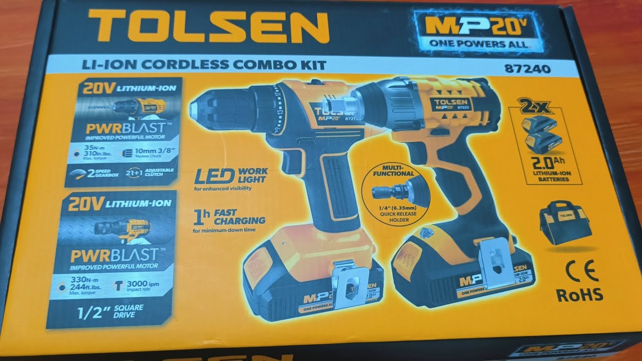 Unboxing Tolsen Cordless Drill and Impact Wrench
