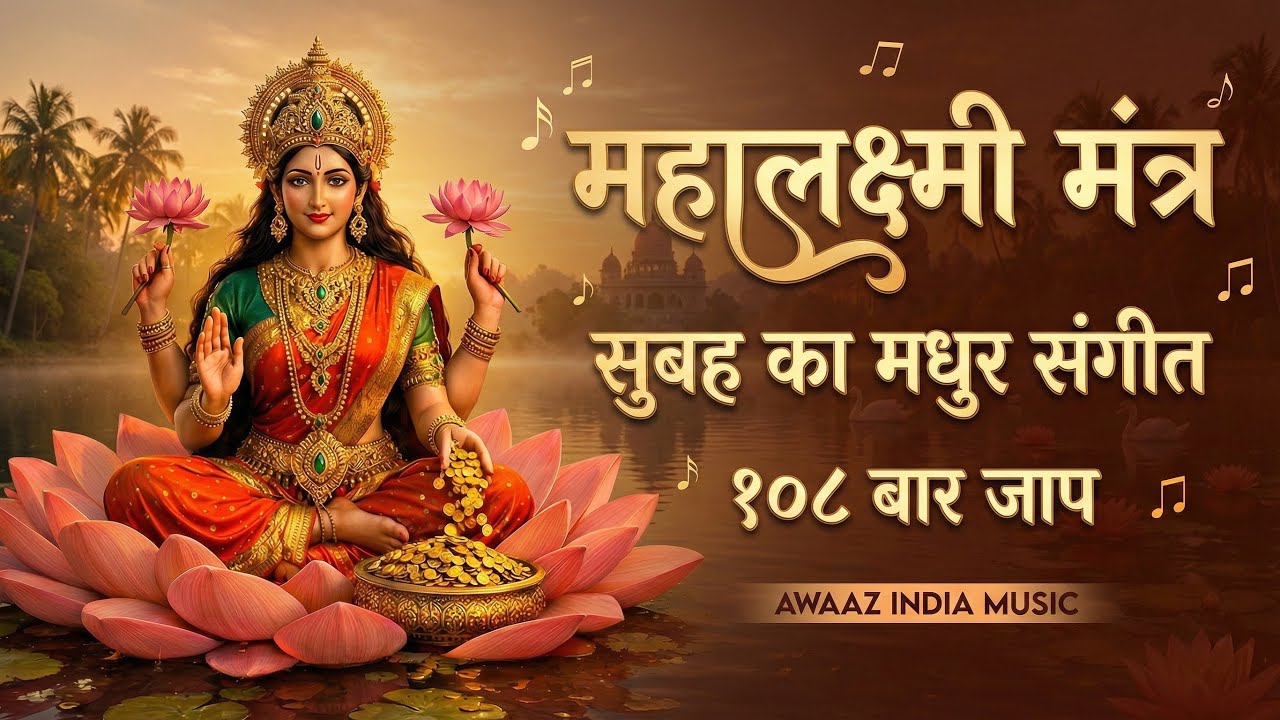 महालक्ष्मी मंत्र 108 बार | Mahalakshmi Mantra 108 Times | धन, सुख और समृद्धि के लिए शक्तिशाली जाप