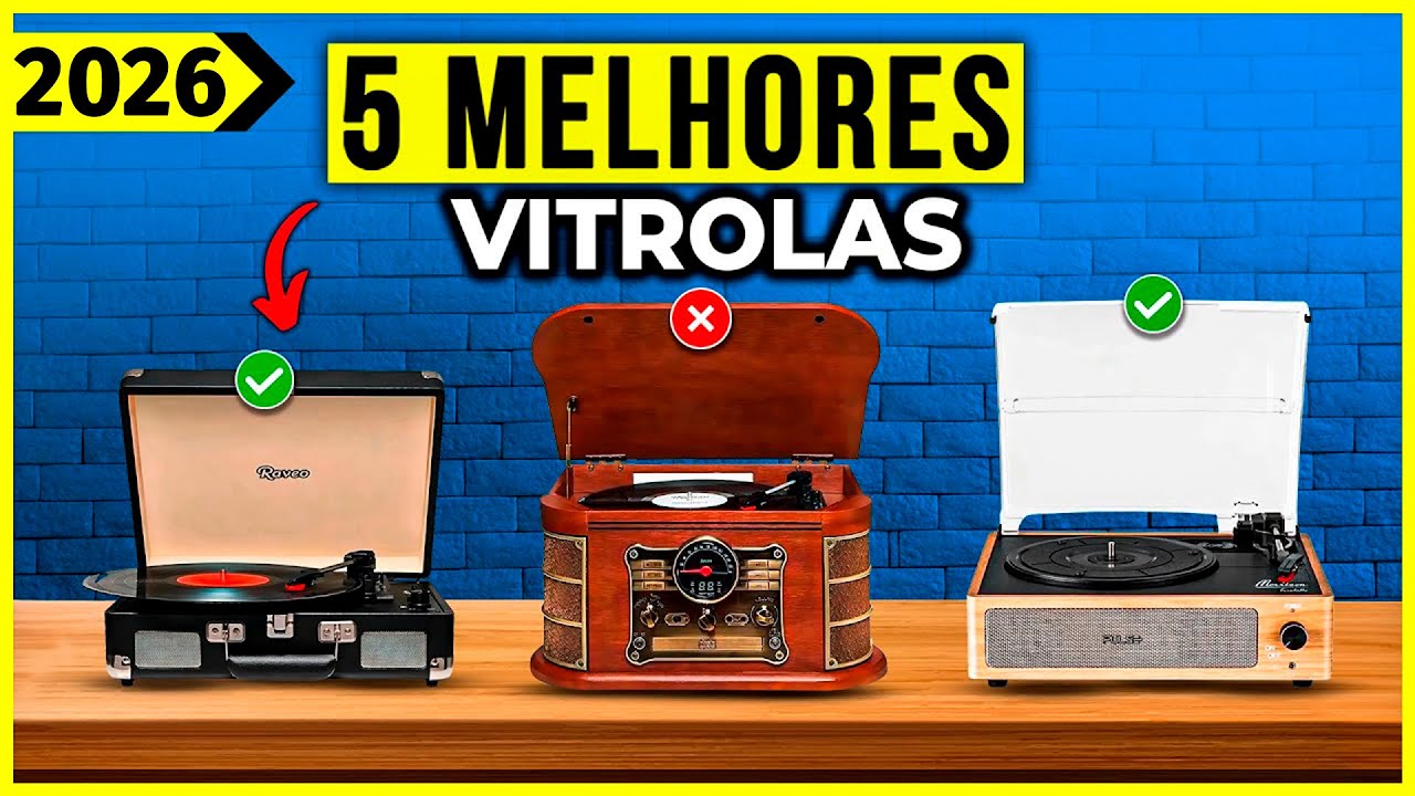As 5 Melhores Vitrola/ Toca Disco em 2025!