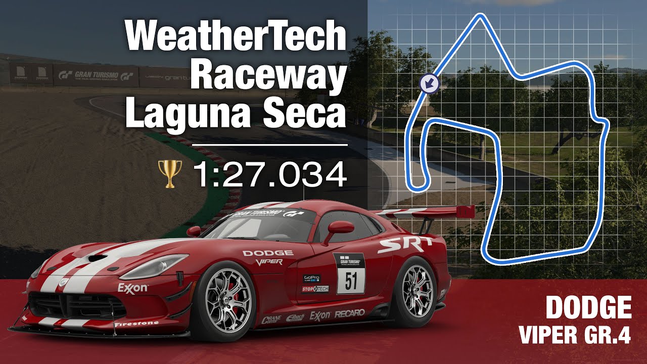 WeatherTech Raceway Laguna Seca - Dodge Viper Gr.4 I Gran Turismo 7 Circuit Experience