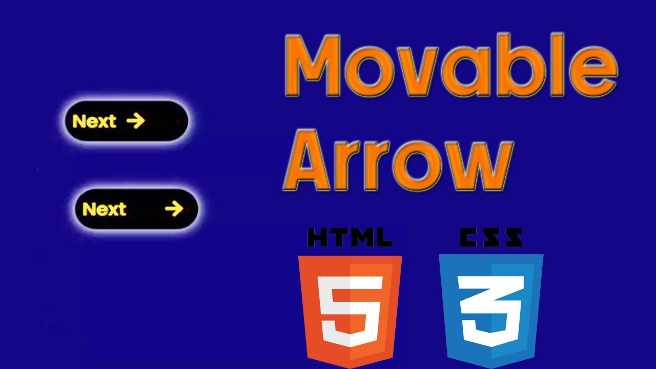 Movable Arrow in Button : Button Animation