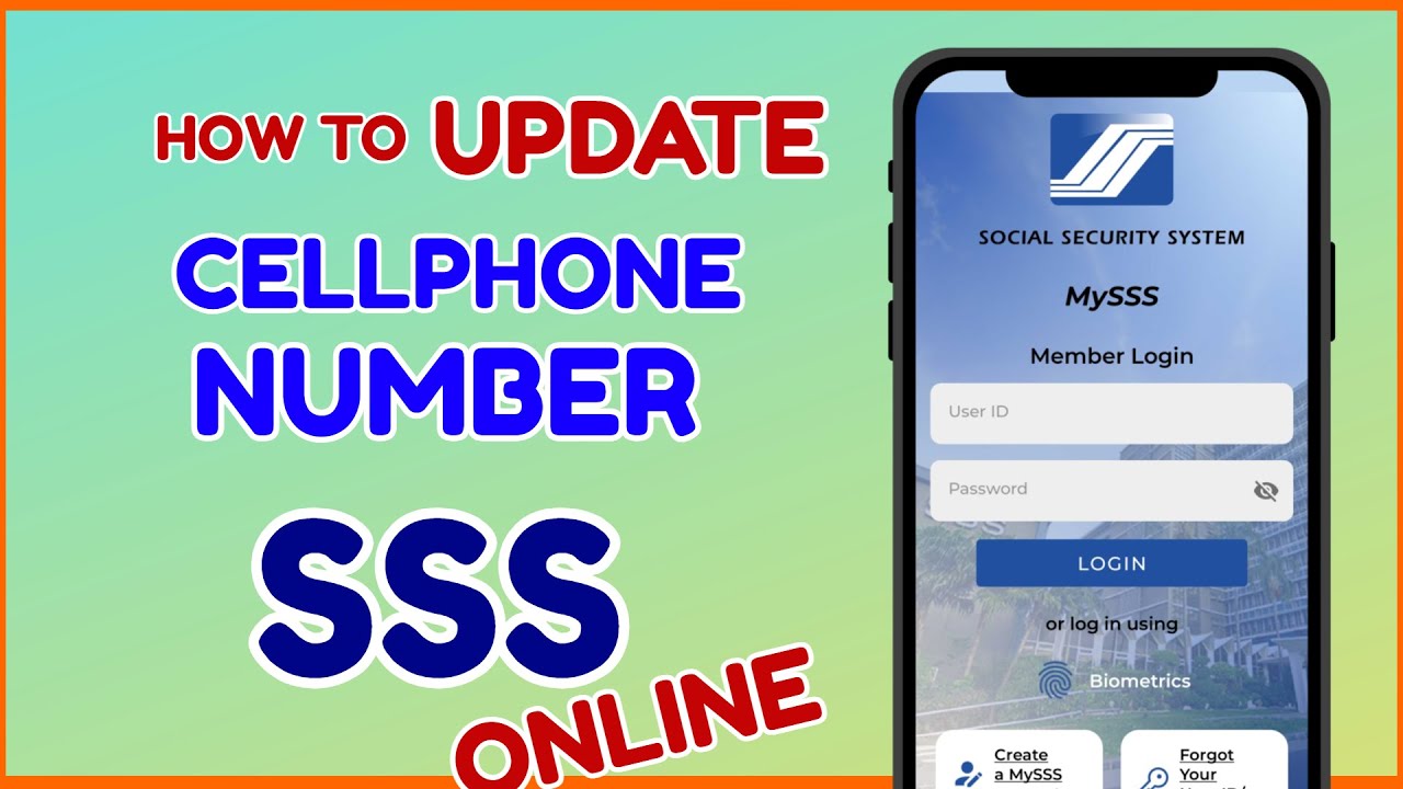 How to Update Cellphone Number in SSS Online | SSS Change Phone Number