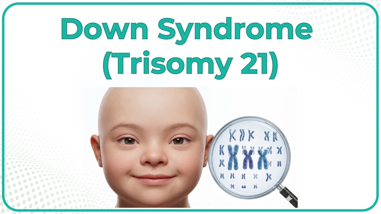 Down Syndrome ( Trisomy 21 ): Genetics, Clinical manifestations, and Diagnosis : USMLE Step 1