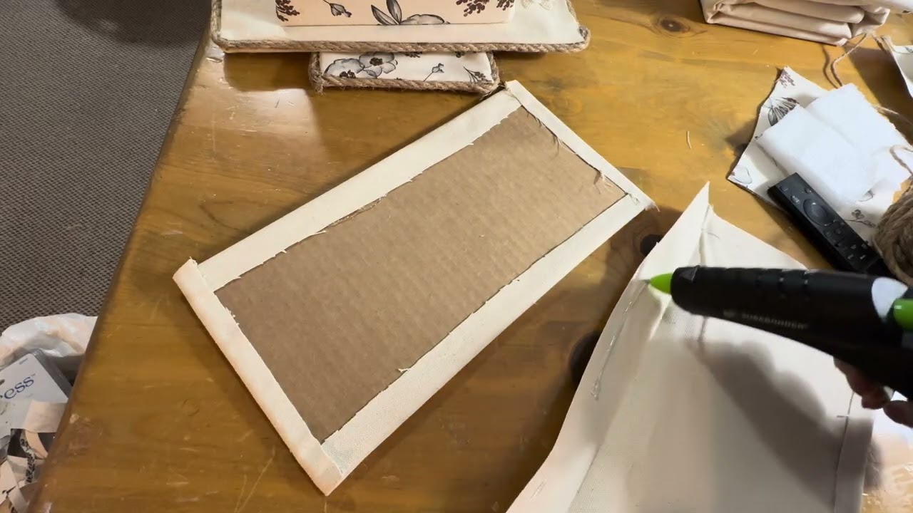 Fabric covered organizer 