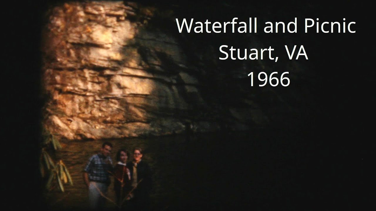 Waterfall and Picnic, Stuart VA - 1966