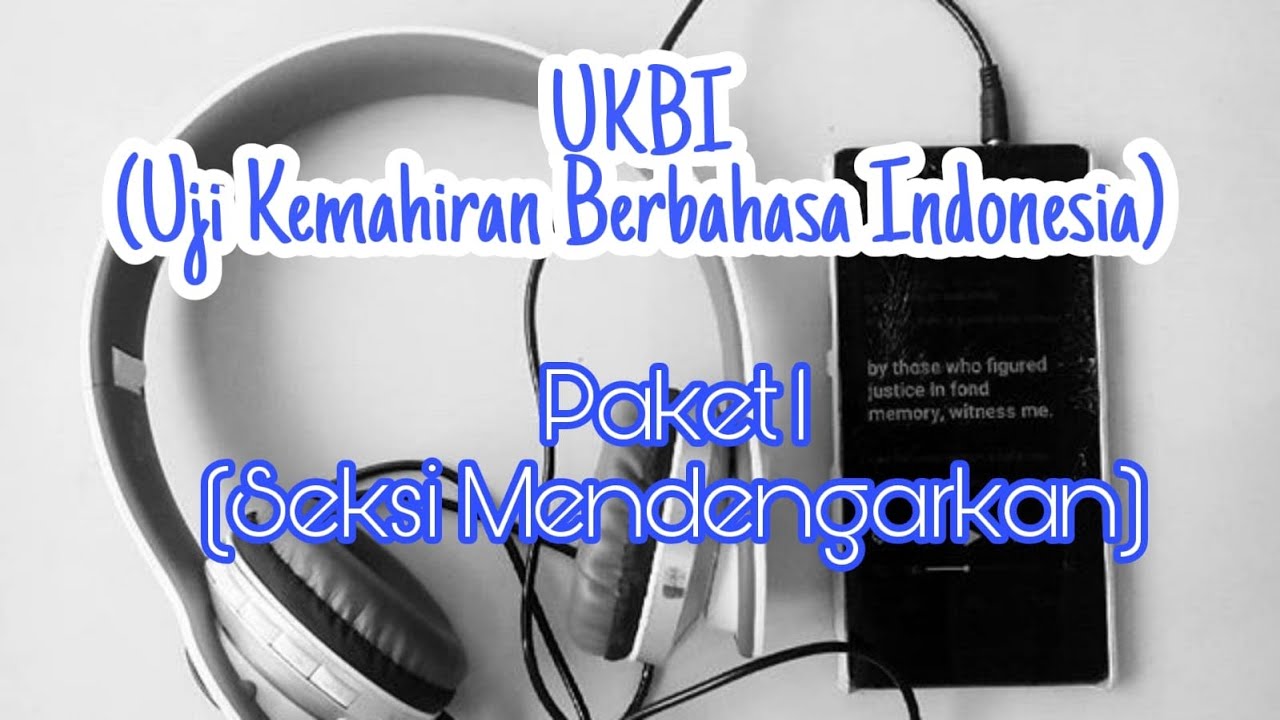 UKBI | Try Out UKBI Seksi Mendengarkan (Paket 1)