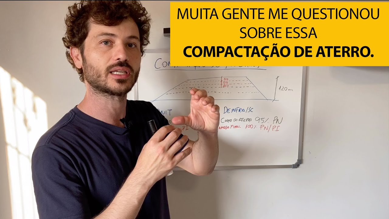 Muita gente me questionou sobre essa compactação de aterro.