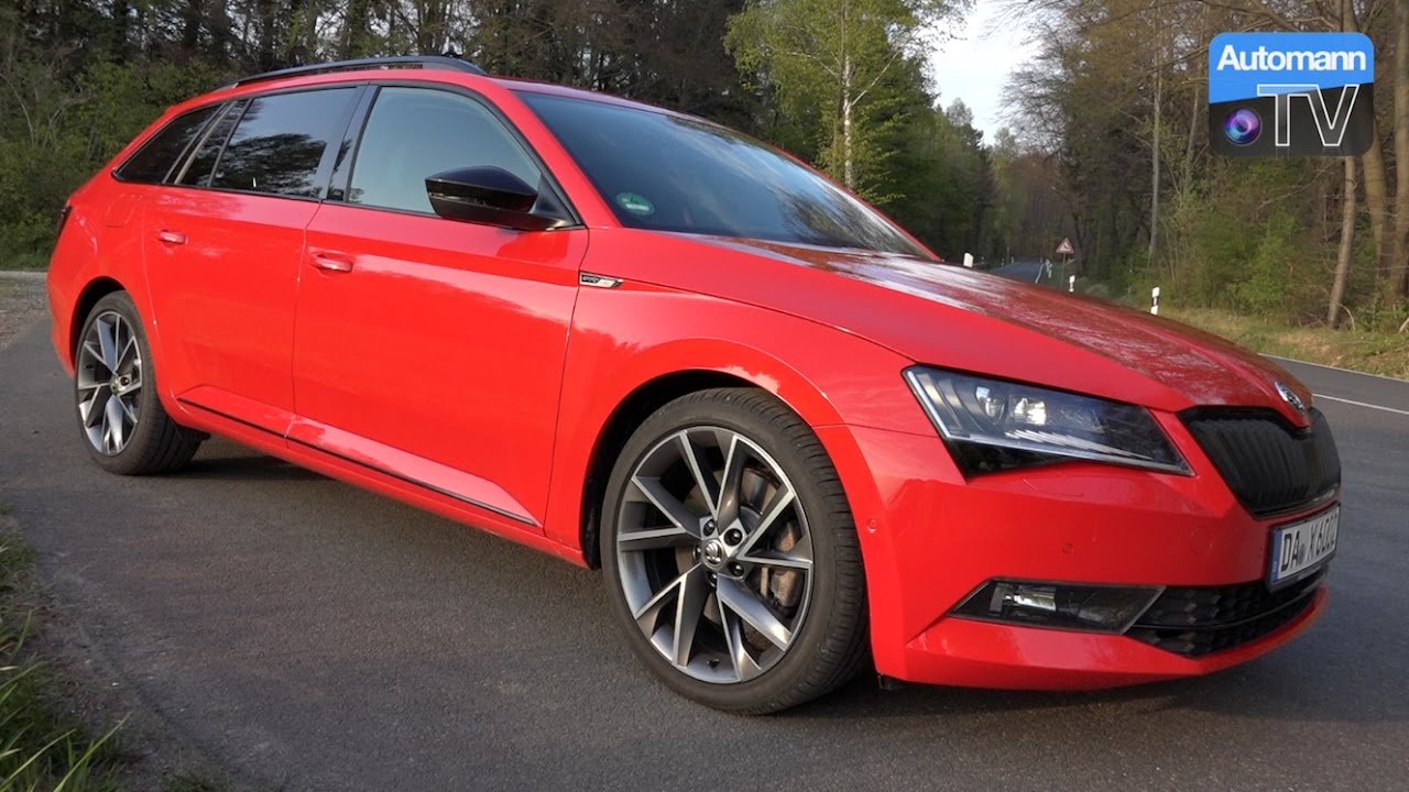 Skoda Superb SportLine (280hp) - DRIVE & SOUND (60FPS)