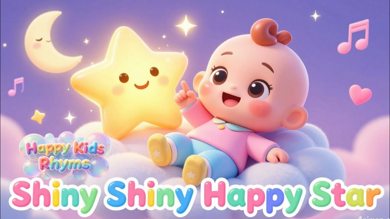 🌟 Shiny Shiny Happy Star ⭐ | Original Kids Nursery Rhyme | Baby Songs for Children