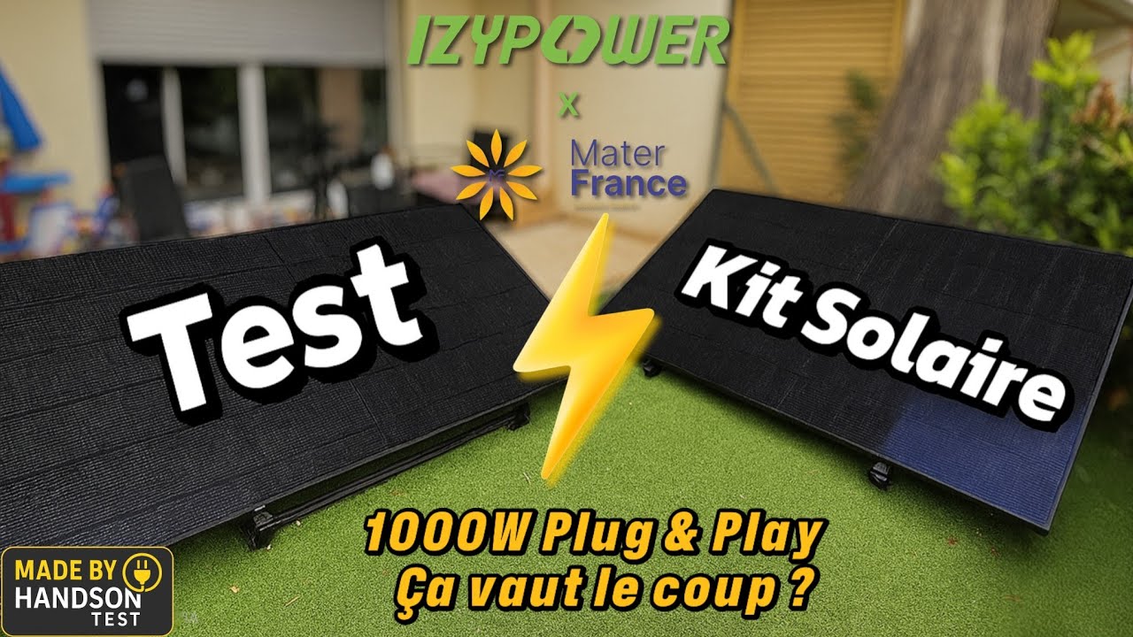 Kit Solaire 1000W Plug & Play, Ça vaut le coup ? Installation + Test complet IZYPOWER & Mater France