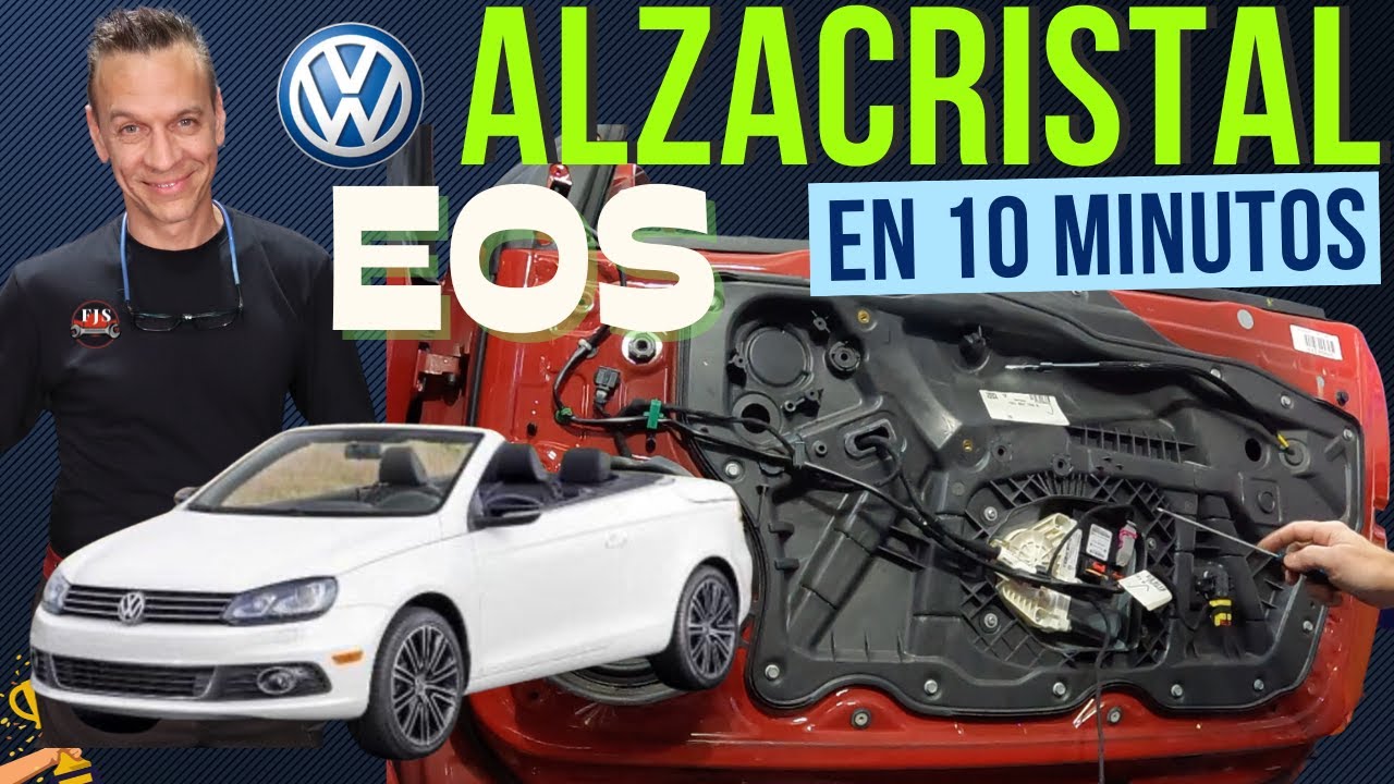 Volkswagen EOS Alza Cristal, Eleva Lunas,Tapizado, Guarnecido, Panel de Puerta Como Cambiar. Paso