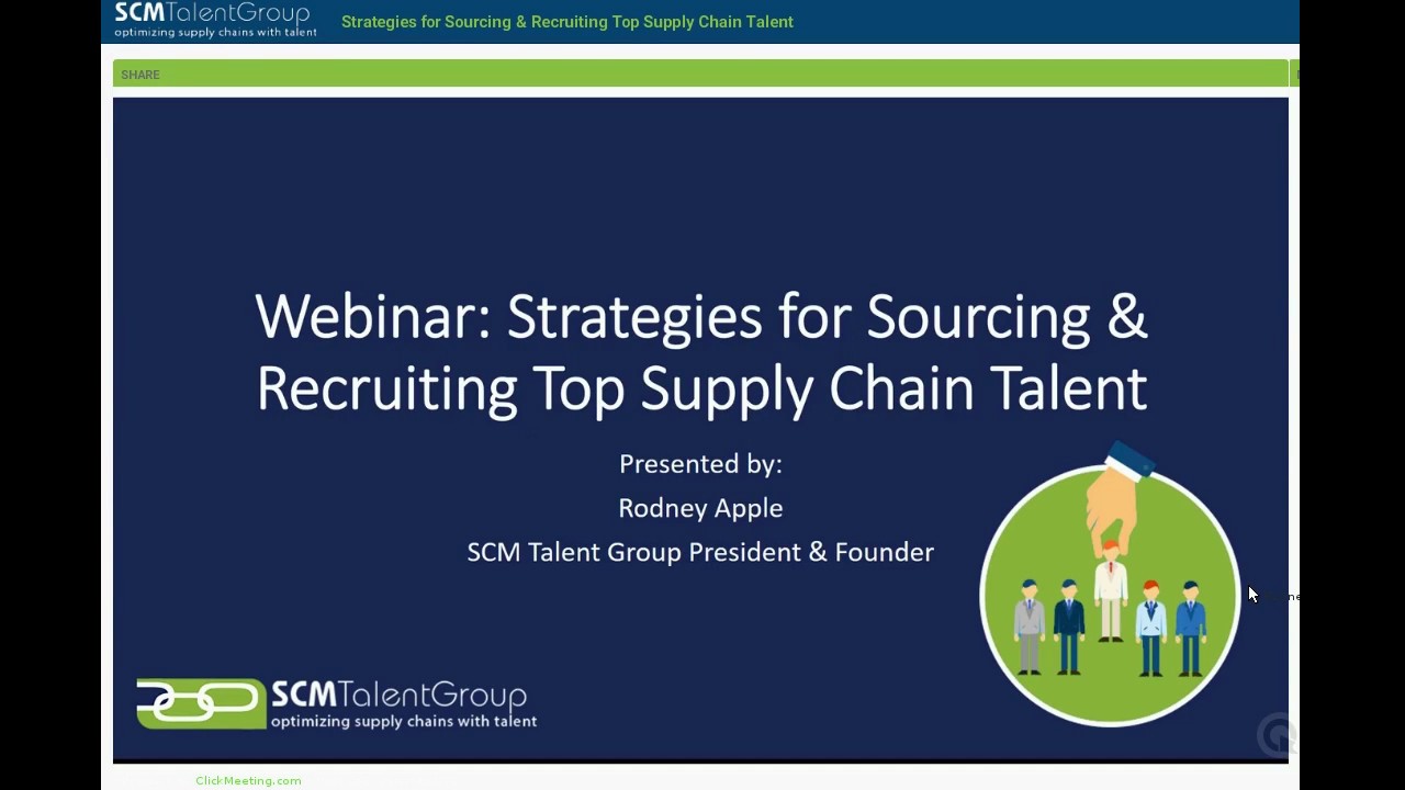 Webinar: Strategies for Sourcing & Recruiting Top Supply Chain Talent