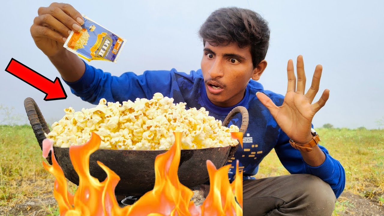 1kg corn VS Hot oil || Amazing ||Village Experiment