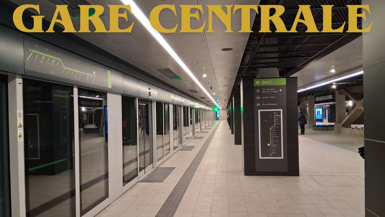 Gare Centrale REM Station Tour (4K)
