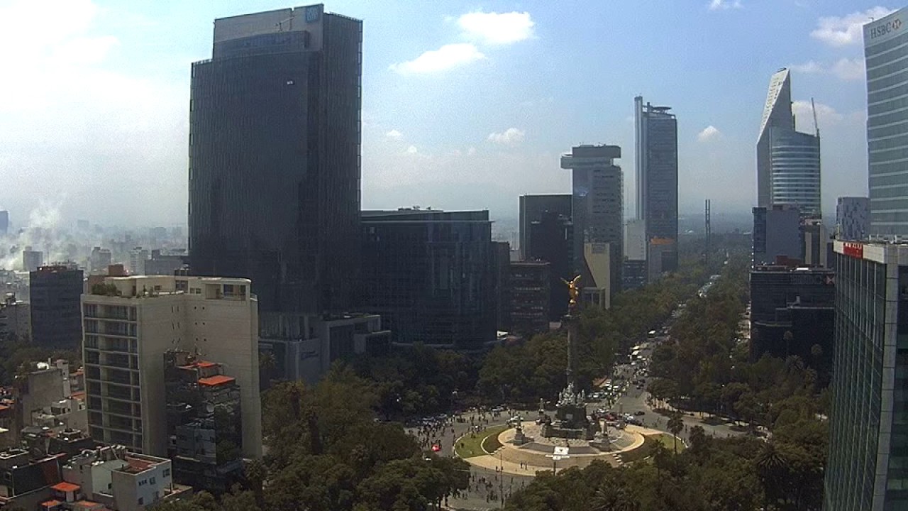 Sismo en la Ciudad de México 19 de septiembre 2017 Vista Paseo de la Reforma