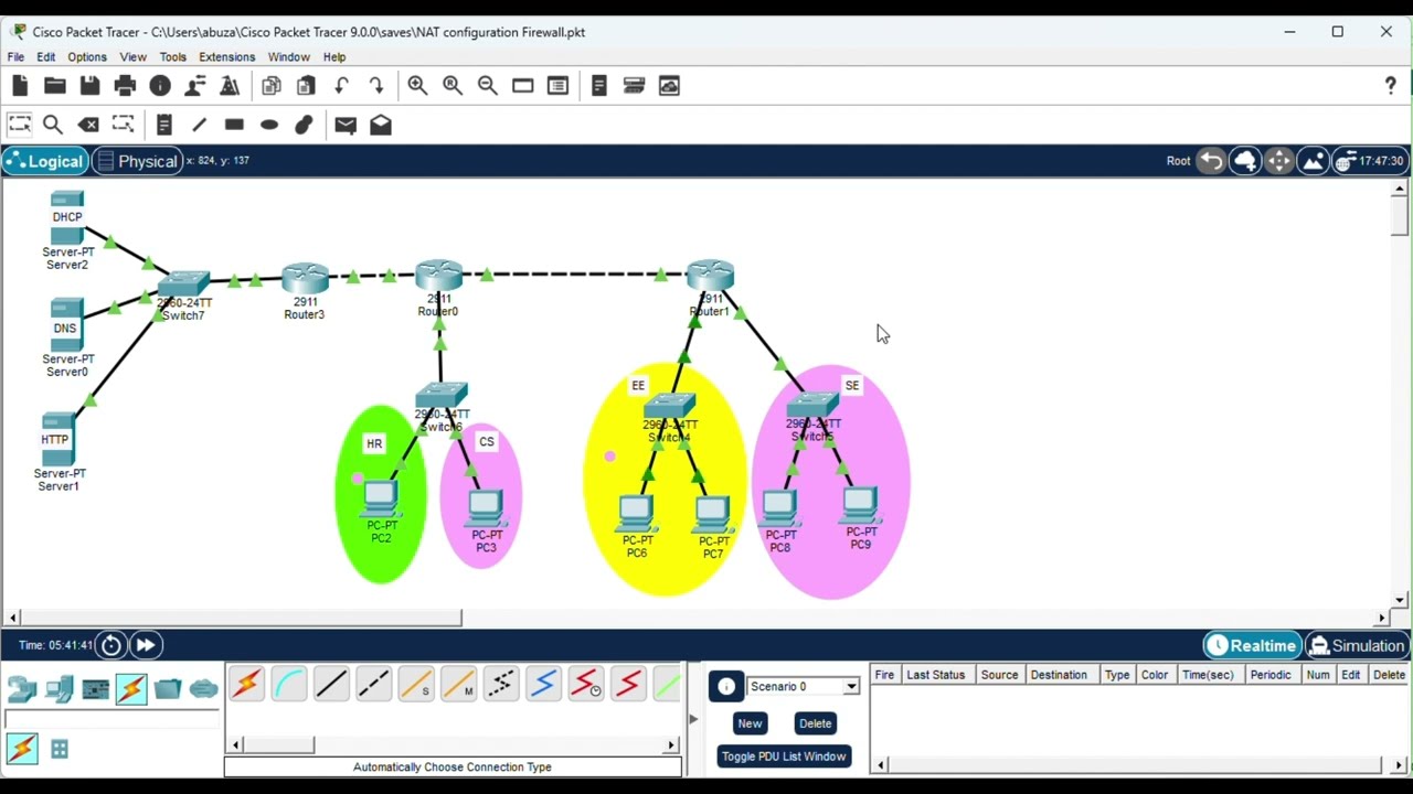 VLANs with OSPF Routing | DHCP DNS HTTP Servers | Complete Cisco Packet Tracer Lab
