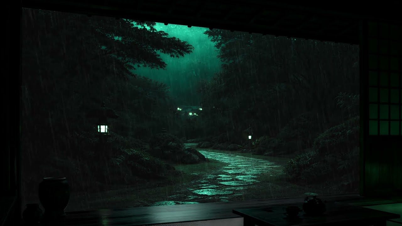 Steady Rainy Garden Retreat 🌧️ | 8 Hours of Rain Sounds for Deep Sleep