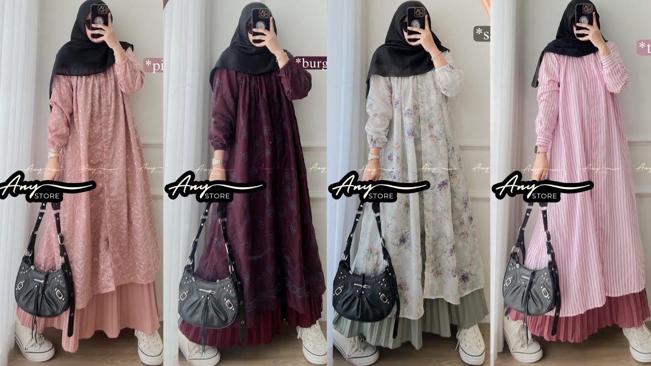INSPIRASI OOTD HUJAB SIMPLE ROK LONG TUNIK KEKINIAN I SETELAN ROK DAN TUNIK