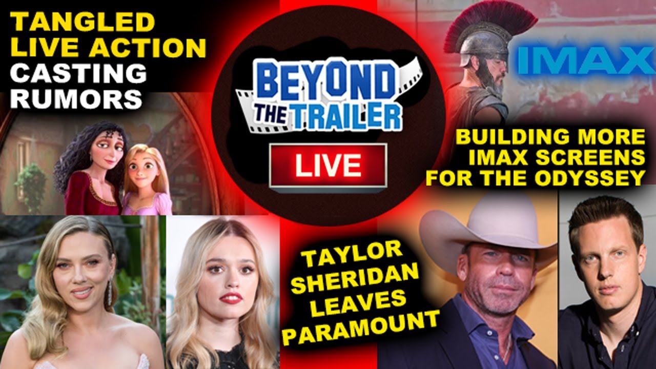 Taylor Sheridan LEAVES Paramount! Scarlett Johansson & Aimee Lou Wood Live Action Tangled Disney?