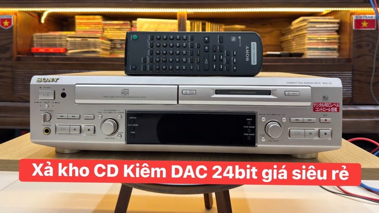 CD Kiêm DAC🛑SONY MXD-D2  🛑giá siêu rẻ . #dac #audio #cd #sony  #giảimã #md #sonymxdd2 #dac sonymxdd2