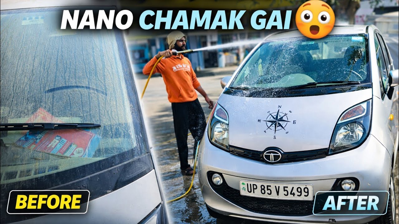  ₹120 Mein Tata Nano Chamak Gai😱 | Dusty to Shiny Transformation 🔥 